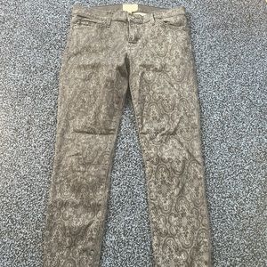 Black lace print Current/Elliot jeans